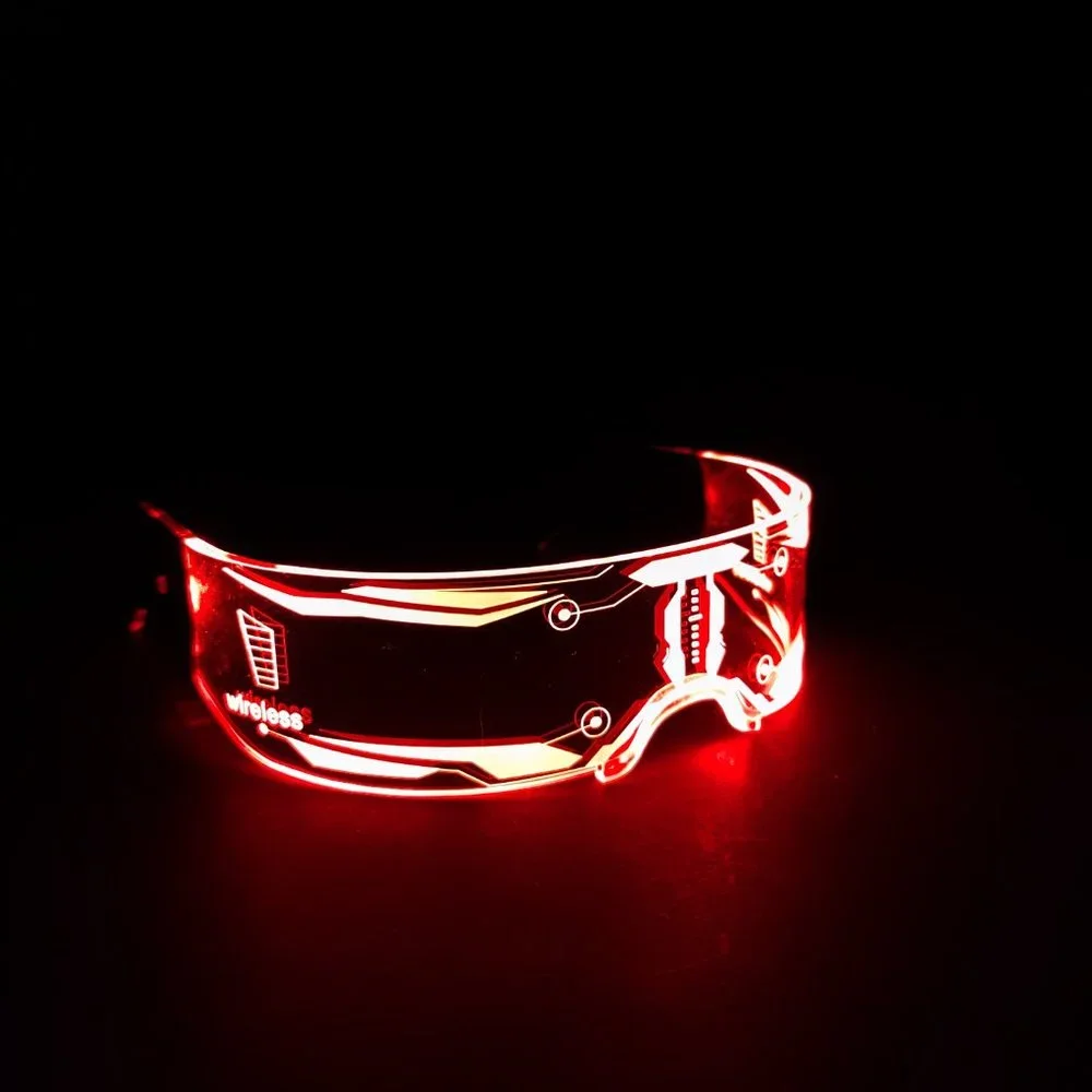 Cyberpunk LED Glasses | Futuristic Fashion Goggle | Rave Festival Accessories